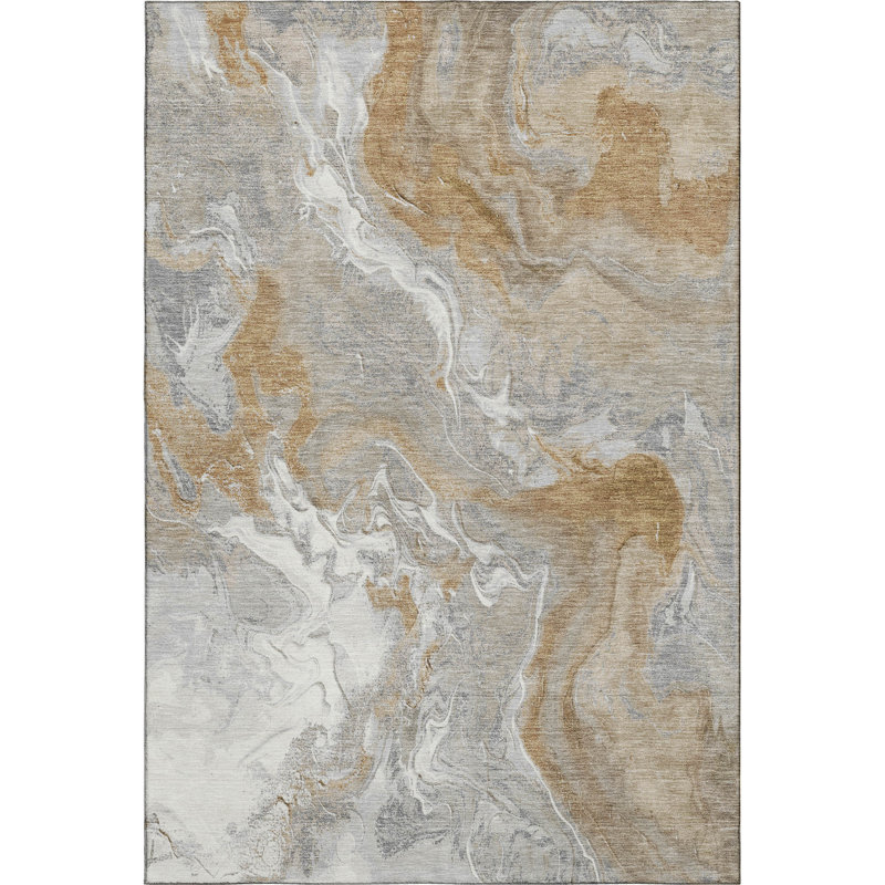 Premium Machine Washable Strinko AMF1682 Abstract Rug, Rectangle 2'6" x 3'10"