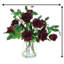 Roses In Crackle Vase - 17 Inches-441399156