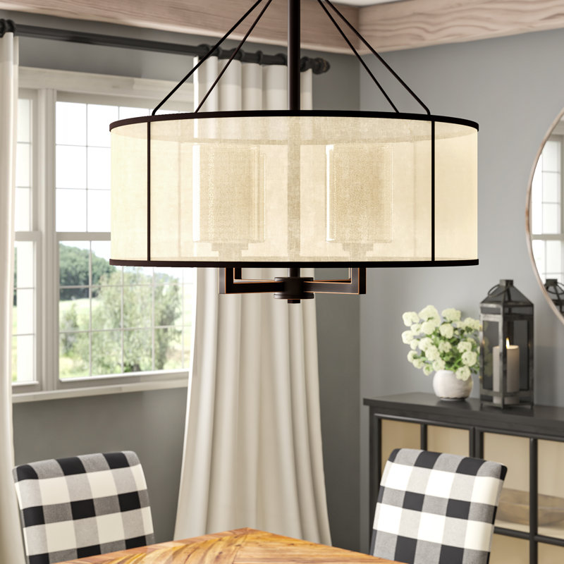 Rehan 4 - Light Drum Chandelier