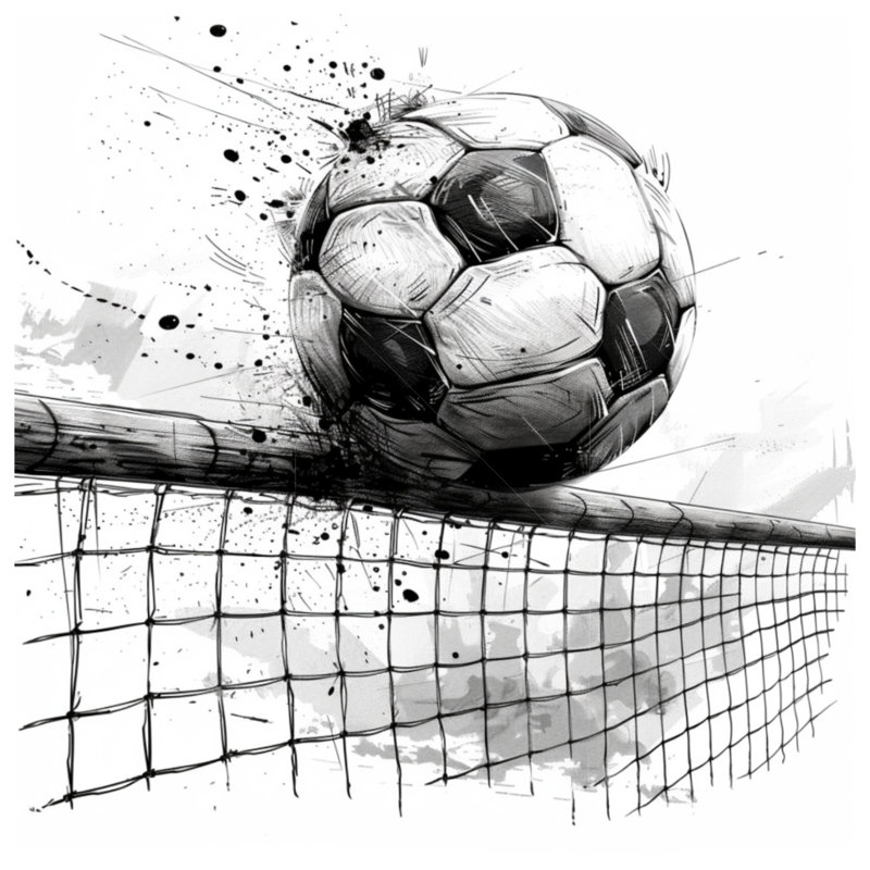 Soccer Soccer Gallery Wrap - Décoration murale sport en plusieurs tailles, 32 po x 32 po