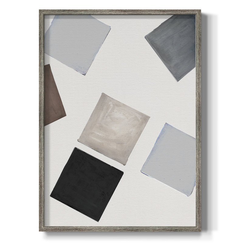 «Block Encounter Revisit I», reproduction encadrée - bois massif, H 15 po x l 12 po
