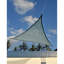 Toile d'ombrage triangulaire - Poids lourd (point d'attache / poteau non inclus) 16 x 16 pi Bleu mer-14763422-90285074