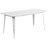 Mcpeters 31.5'' x 63'' Rectangular Metal Indoor-Outdoor Table Set with 4 Stack Chairs-21223473-98626315