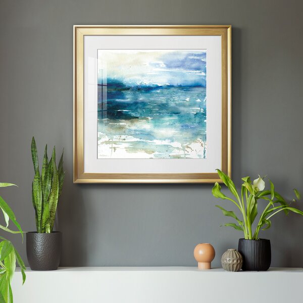 Highland Dunes Ocean Break I Framed On Canvas Painting & Reviews | Wayfair