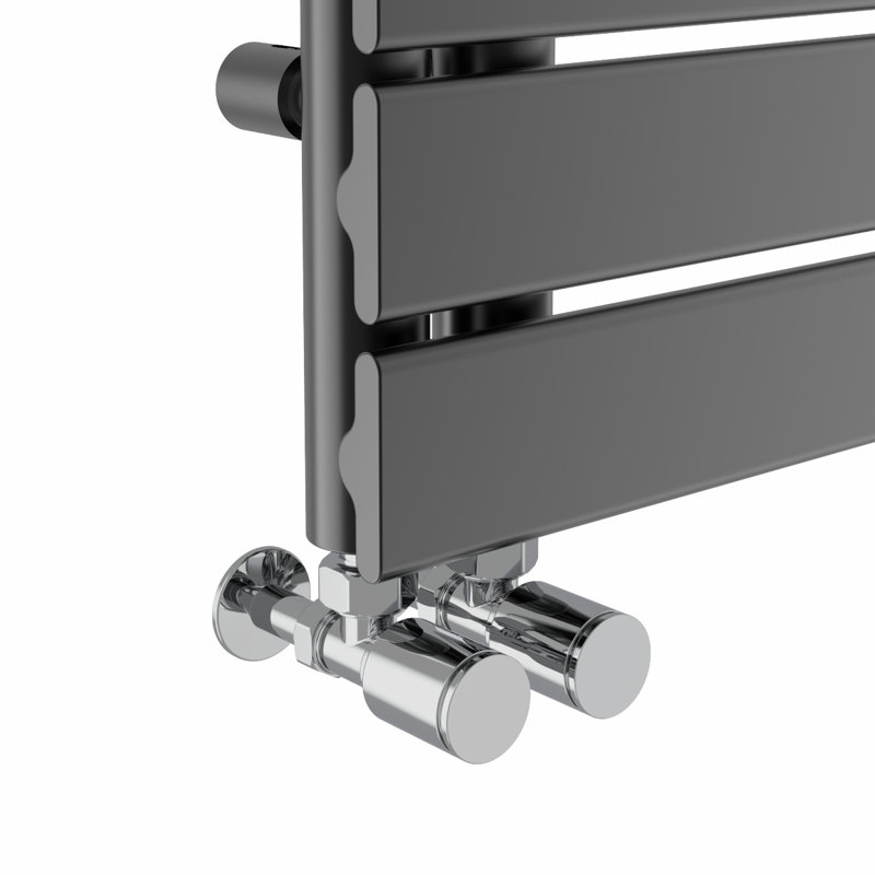 Brayner Flat Panel Towel Rail Heated Towel Rails, Gunmetal