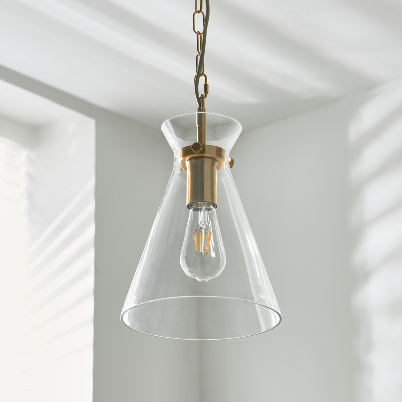1 - Light Brushed Brass Pendant