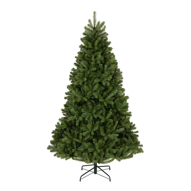 Downswept Douglas 10" Green Fir Artificial Christmas Tree with 1000 LED Multi Lights and Stand, 6.5', Not Pre-Lit
