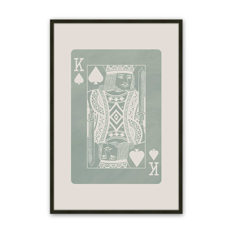 Impression de carte «Sage King», Noir satiné, H 15 po x l 12 po