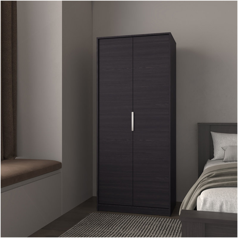 Armoire Trappe Eco, chambre, noir, Noir