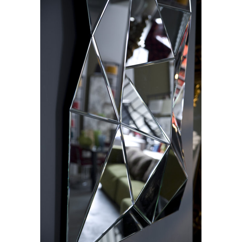 Prisma Wall Glass Mirror, 120 H x 80 W x 10 D