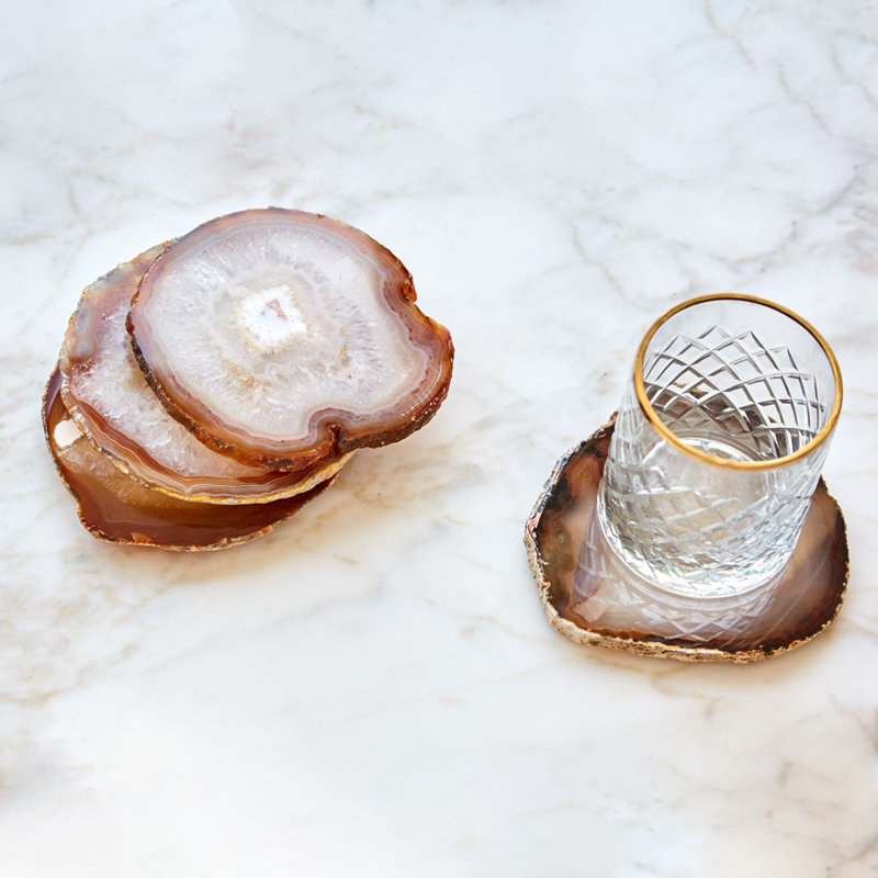 Sous-verre Pedra, Agate naturelle