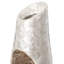 Vase à fleurs moderne au design unique et blanc avec intérieur doré, pour le salon, l'entrée ou la salle à manger, 43 pouces