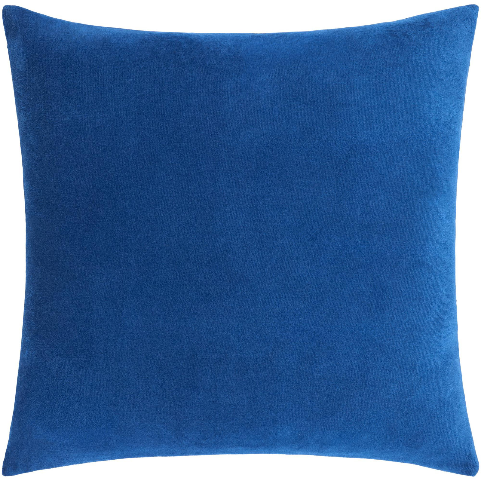 Denny Velvet Throw Pillow , Square 20", White, Polyester