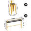 Karez Solid Wood Top Trestle Dining Set-1790538294-1790538281-1790538286