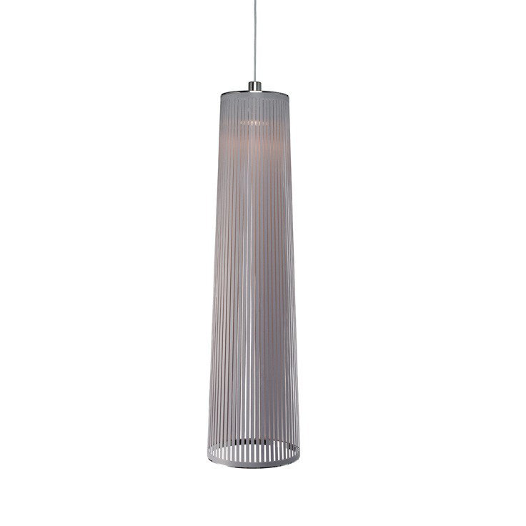 Solis Pendant, 24" H x 13" W x 13" D, Silver