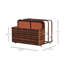 Panier de rangement flottant pour piscine en osier pour l'extérieur Outsunny-57441331