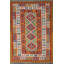 Tapis oriental réversible en laine Kilim 6 x 8