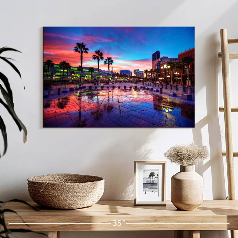 Coucher de soleil Sirecc San Diego, H 16 po x l 24 po