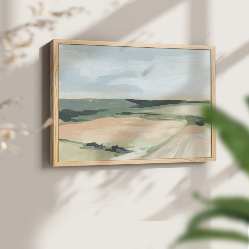 «Pastel Plains I», reproduction encadrée, H 8 po x l 10 po, Naturel