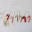 Handmade Wool Felt Candy Cane Ornament With Embroidery