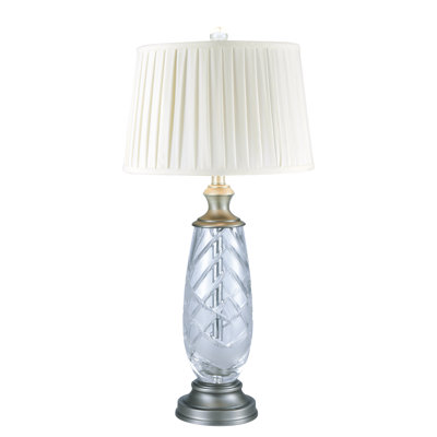 Lampe de table en nickel antique 29,5 po Pierpoint