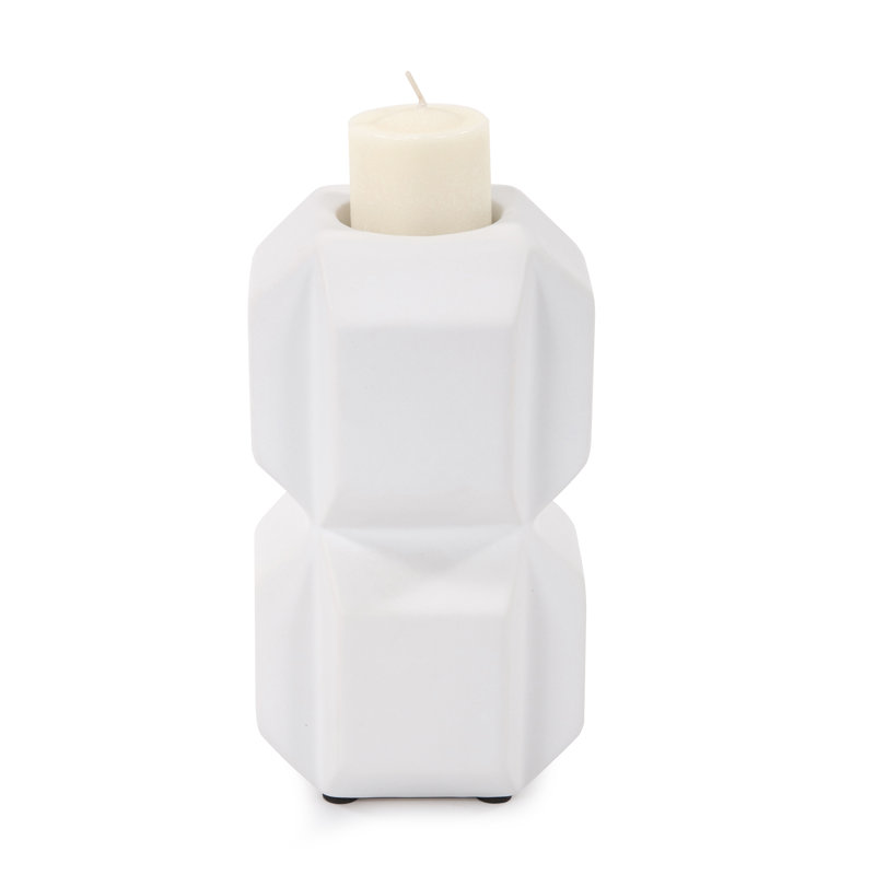 Double porte-bougie cubique, H 6 po x l 4 po x P 4 po