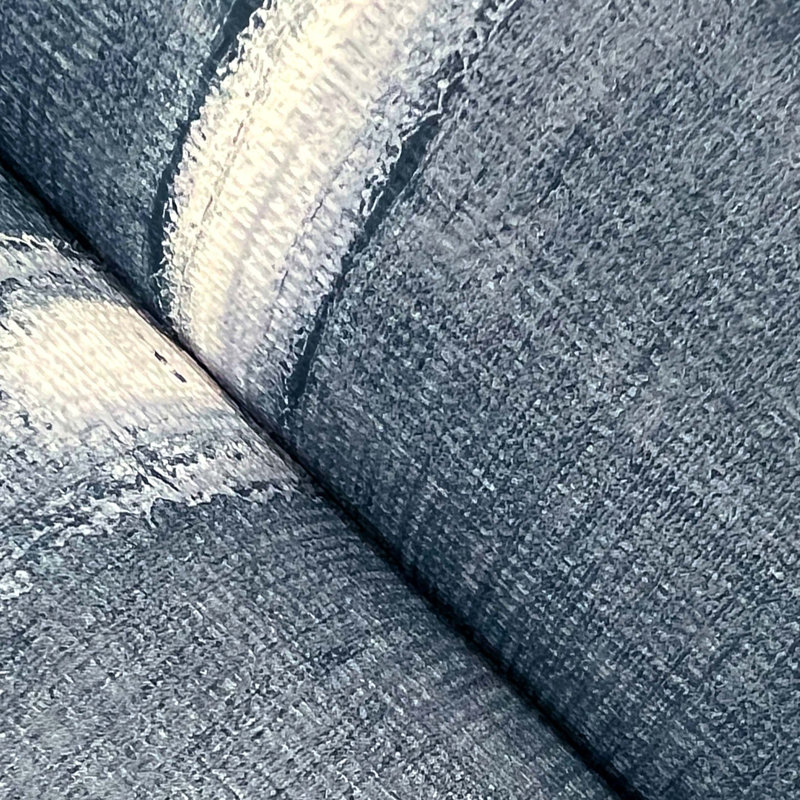 Unpasted Abstract Roll, Indigo