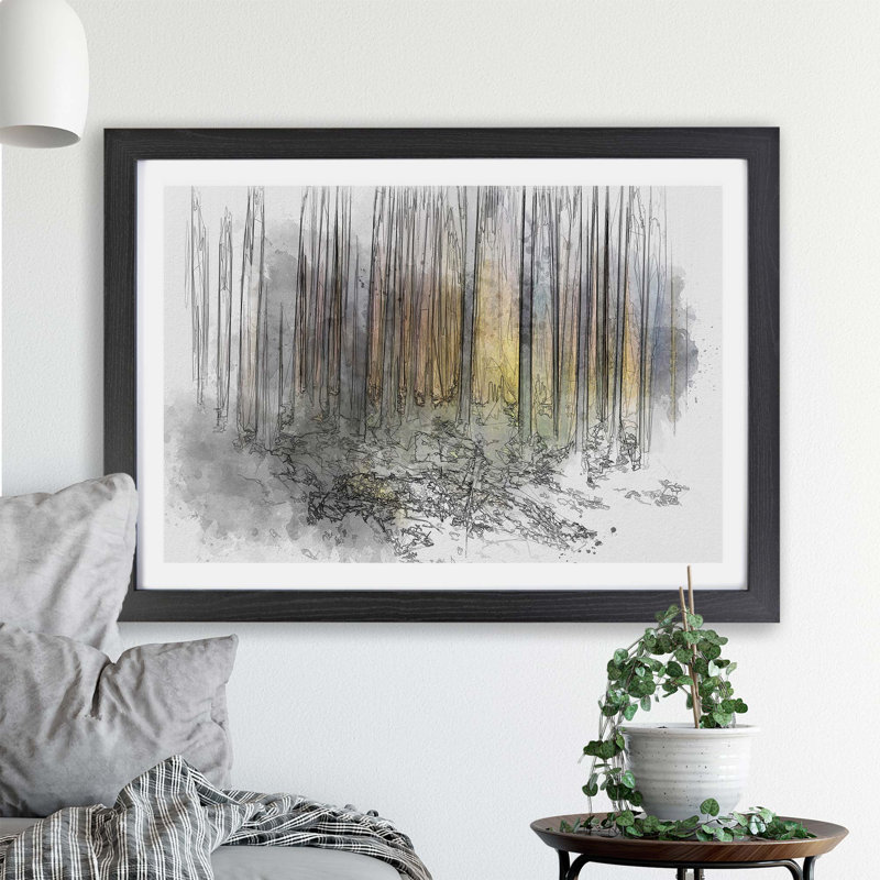 Forest Dreams - Framed Print, Black, 45cm H x 63cm W x 2cm D