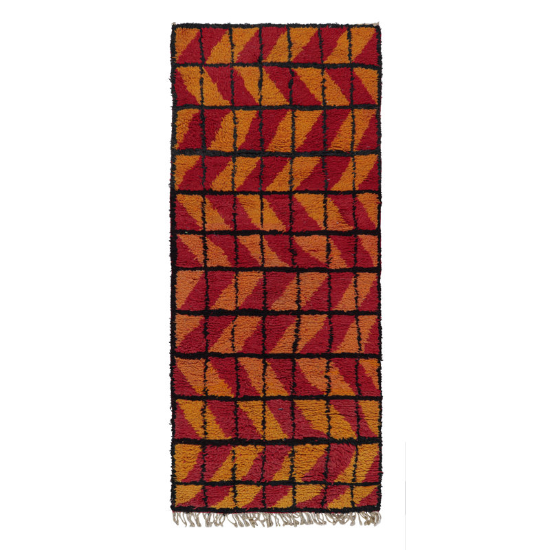 Hand Knotted Wool Geometric Area Rug