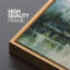 «Abstract Landscape Mountain Lake Impressionist Nature Scene», reproduction encadrée-111568058-96074498