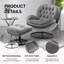 Fauteuil d'appoint avec repose-pieds Anouk-99861133