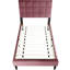 Lit simple moderne en mélange de lin - 12 supports et tête de lit ajustable pour un repos paisible avec une texture douce et confortable