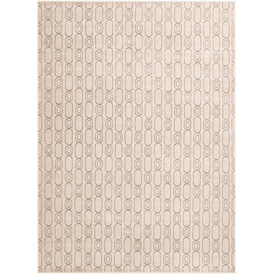 Tapis contemporain blanc et argenté Vincente