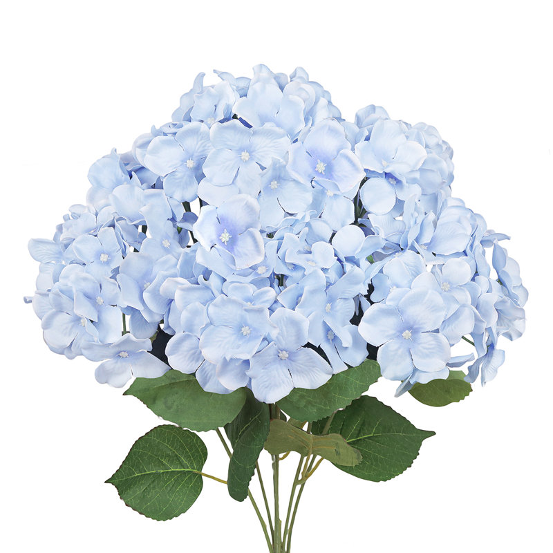 Tige d'hortensia de luxe Cragmont, Bleu pastel