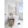 LAVANDA Metal Floating Shelf with Towel Bar