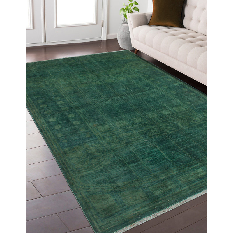 Overdyed Debrah Green Rug