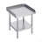 Stainless Steel Work Table, 24 X 24 X 26 Inch Commercial Food Prep Worktable, 3-Sided Backsplash Heavy Duty Prep Worktable, Metal Work Table With Adjustable Height For Restaurant Home Hotel