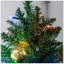 Arbre de Noël artificiel pré-éclairé avec 668 branches, 250 lumières, base en acier