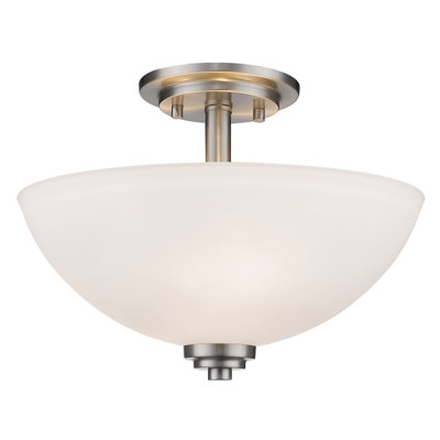 Cardiff Glass Semi Flush Mount