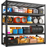 Mickinzie 48" W  Mental Storage Shelves ,5-tier Adjustable Heavy Duty  Shelving Unit for Garage Shelving