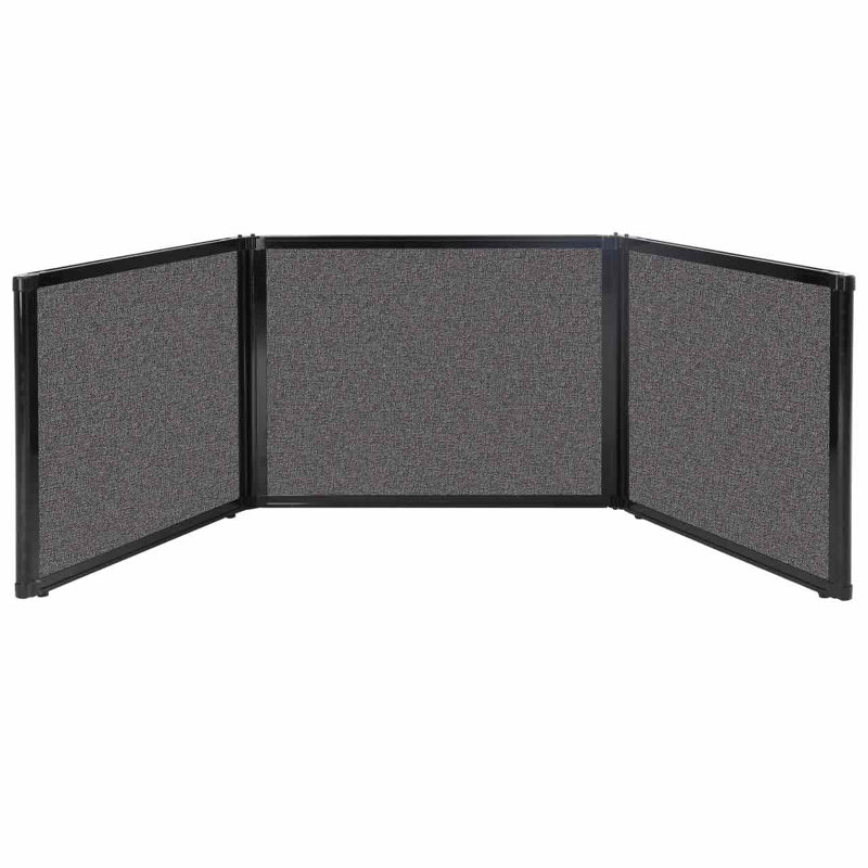 Présentoir sur plateau, Gris charbon, 78 po x 24 po