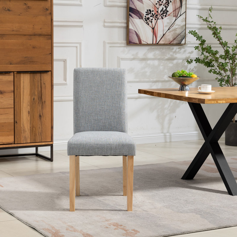 Akram Velvet Upholstered Dining Chair, Light Grey
