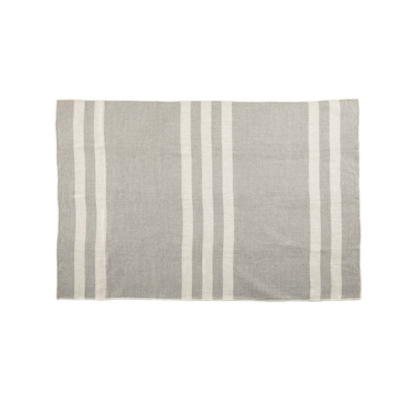 Jeté en laine Fibaca par Auskin Baby, Gris clair