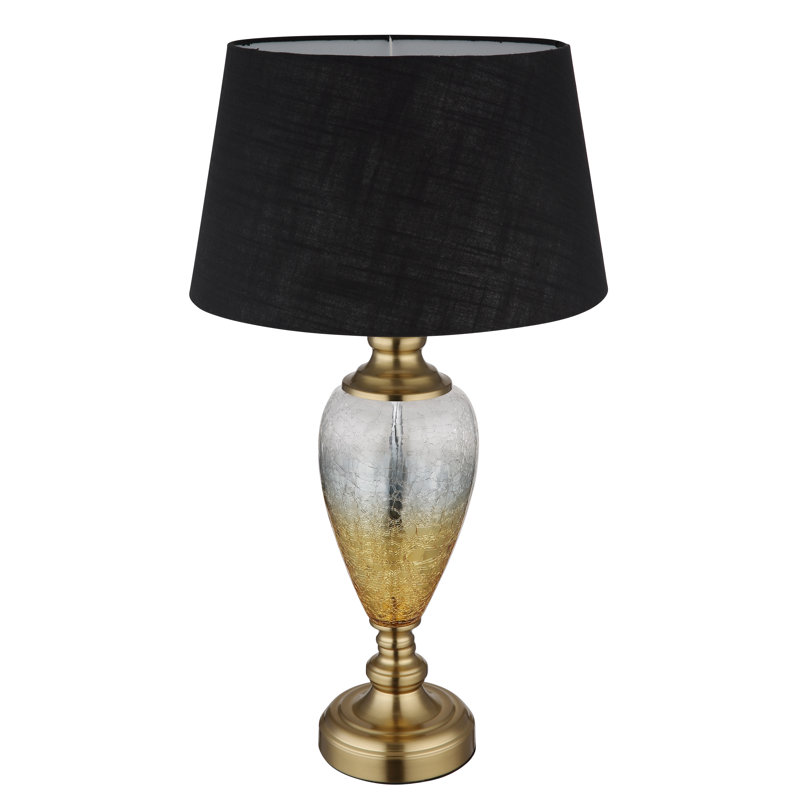 Descally Metal Table Lamp, Gold, Black