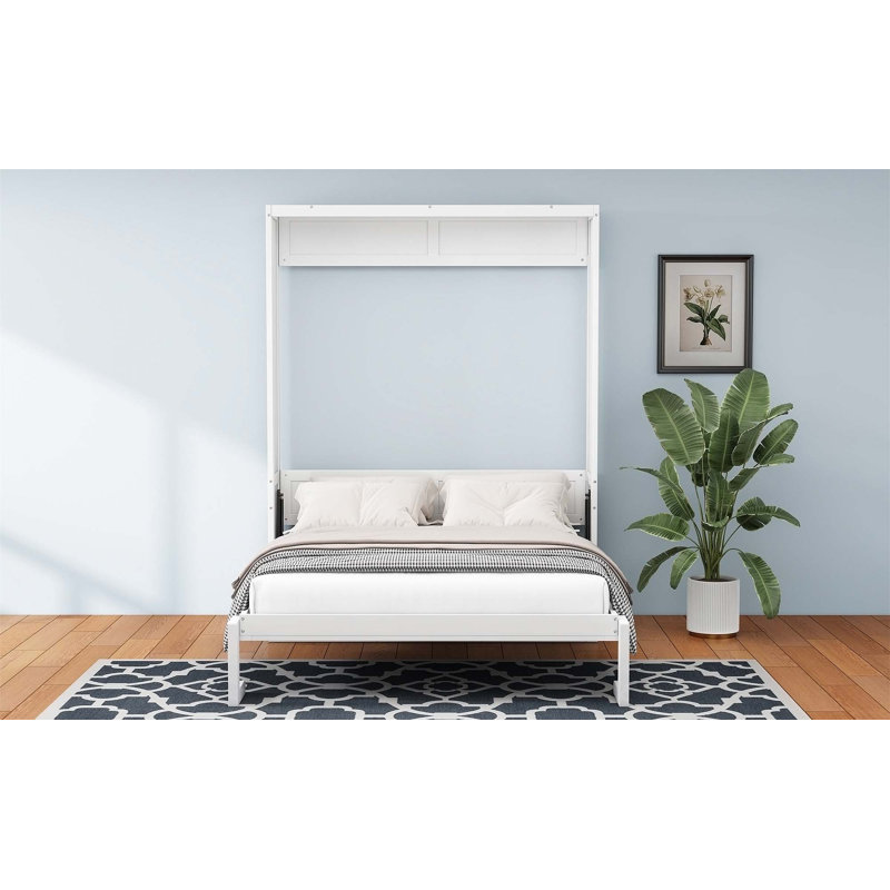 Versatile Murphy Bed with Desk Combo for Home and Office Use, Queen