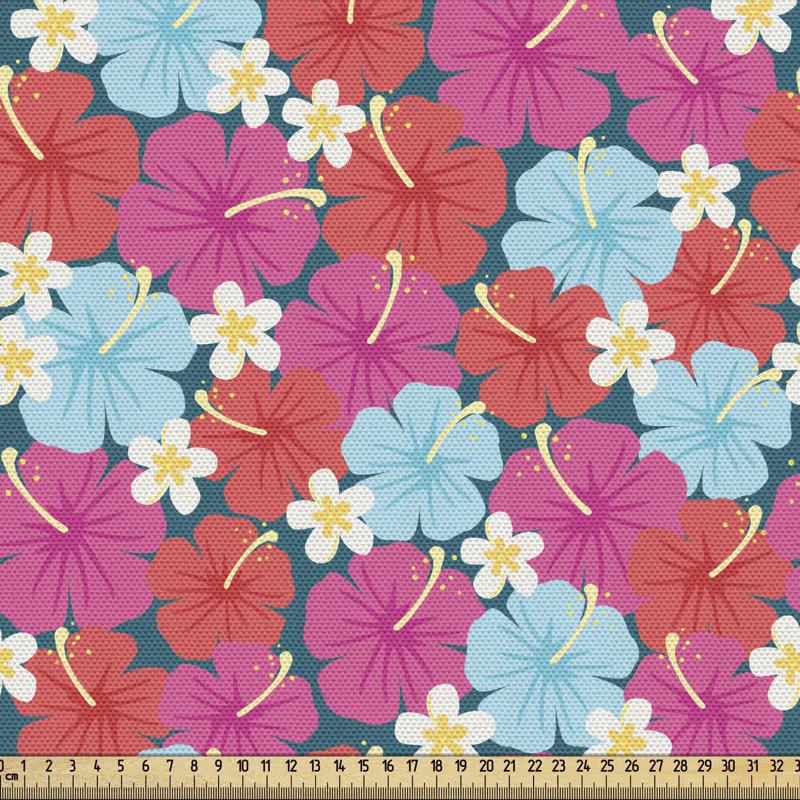 Multicolore, tissu hawaïen par The Yard, l 36 po x L 360 po