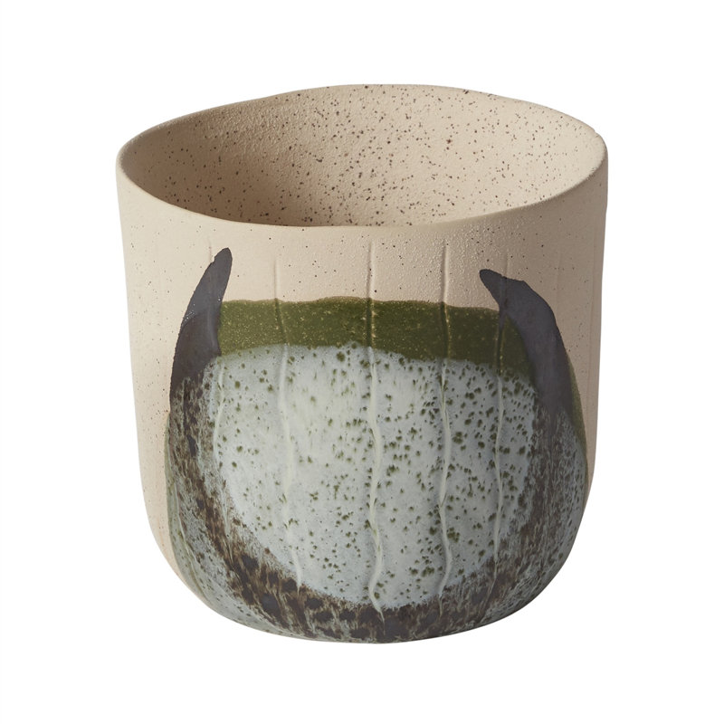 Pot à fleurs en céramique Ramage, H 5,75 po x l 6,25 po x P 6,25 po