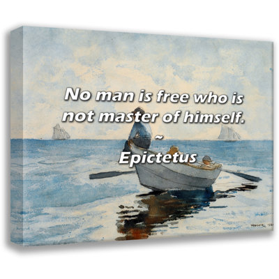 Epictetus Quote: No man is free who is not master of himself.