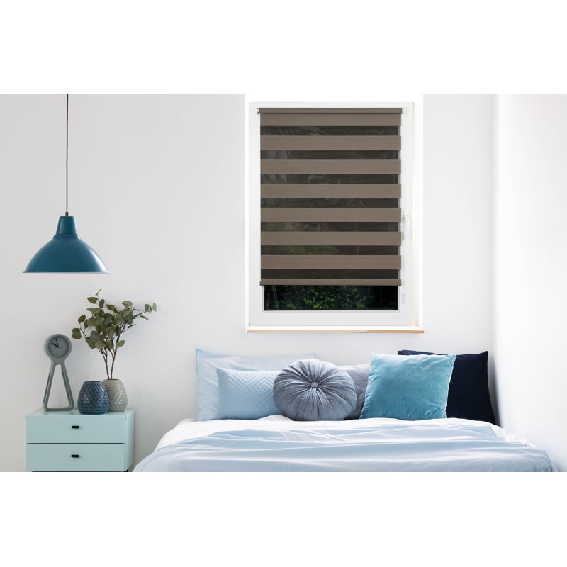 Just Room Darkening Roll-Up Blind, Brown, 160 cm L x 75cm W