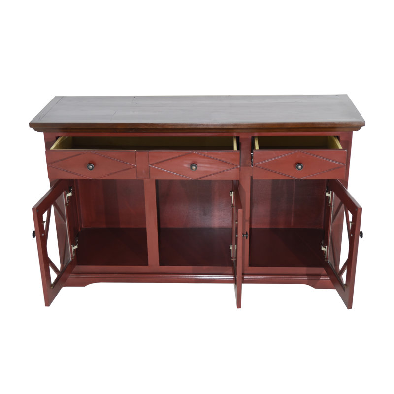Alzahra 54.5'' Sideboard, Havana Gold, Bright White